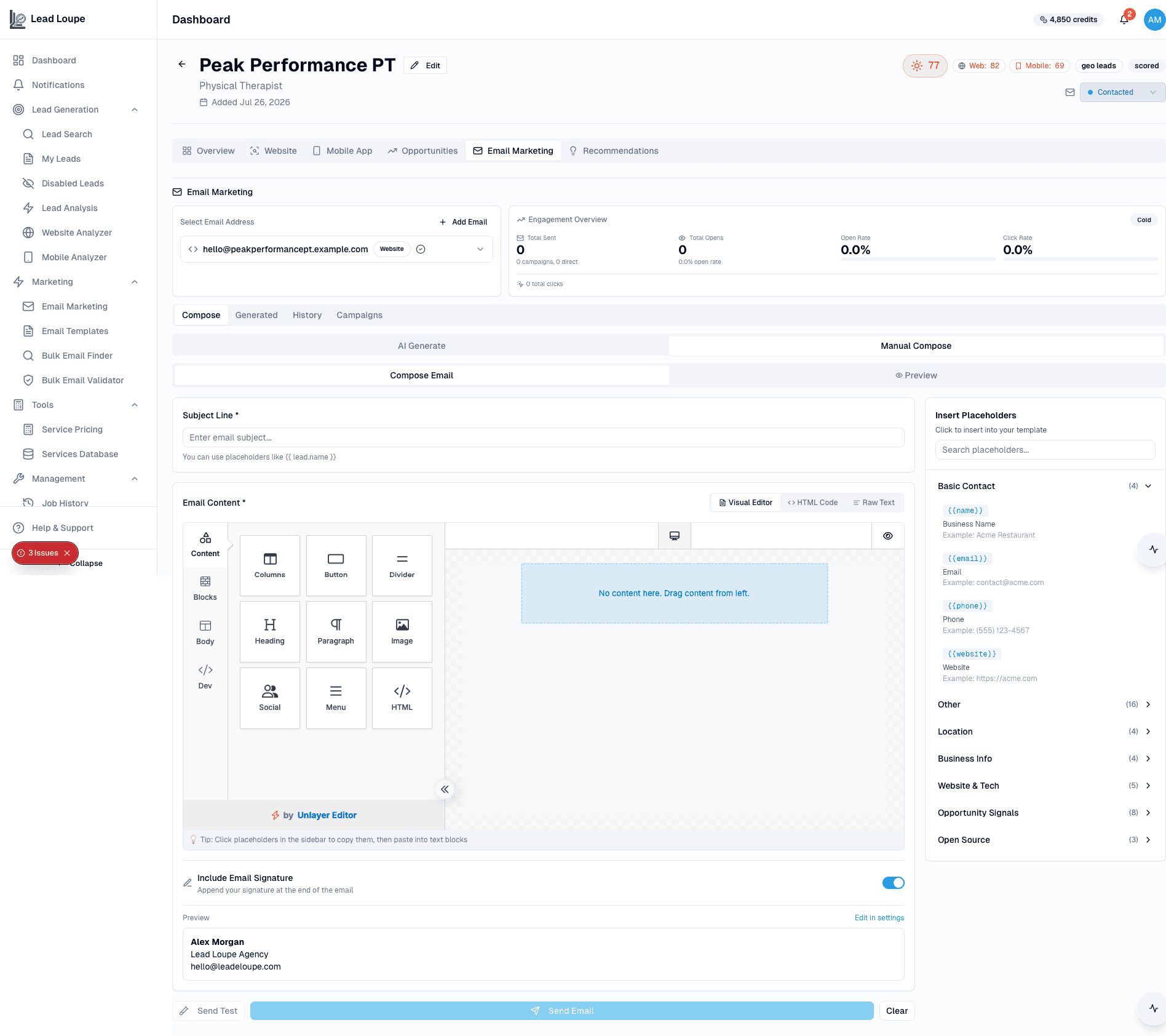 Enterprise outreach and CRM-adjacent workflow